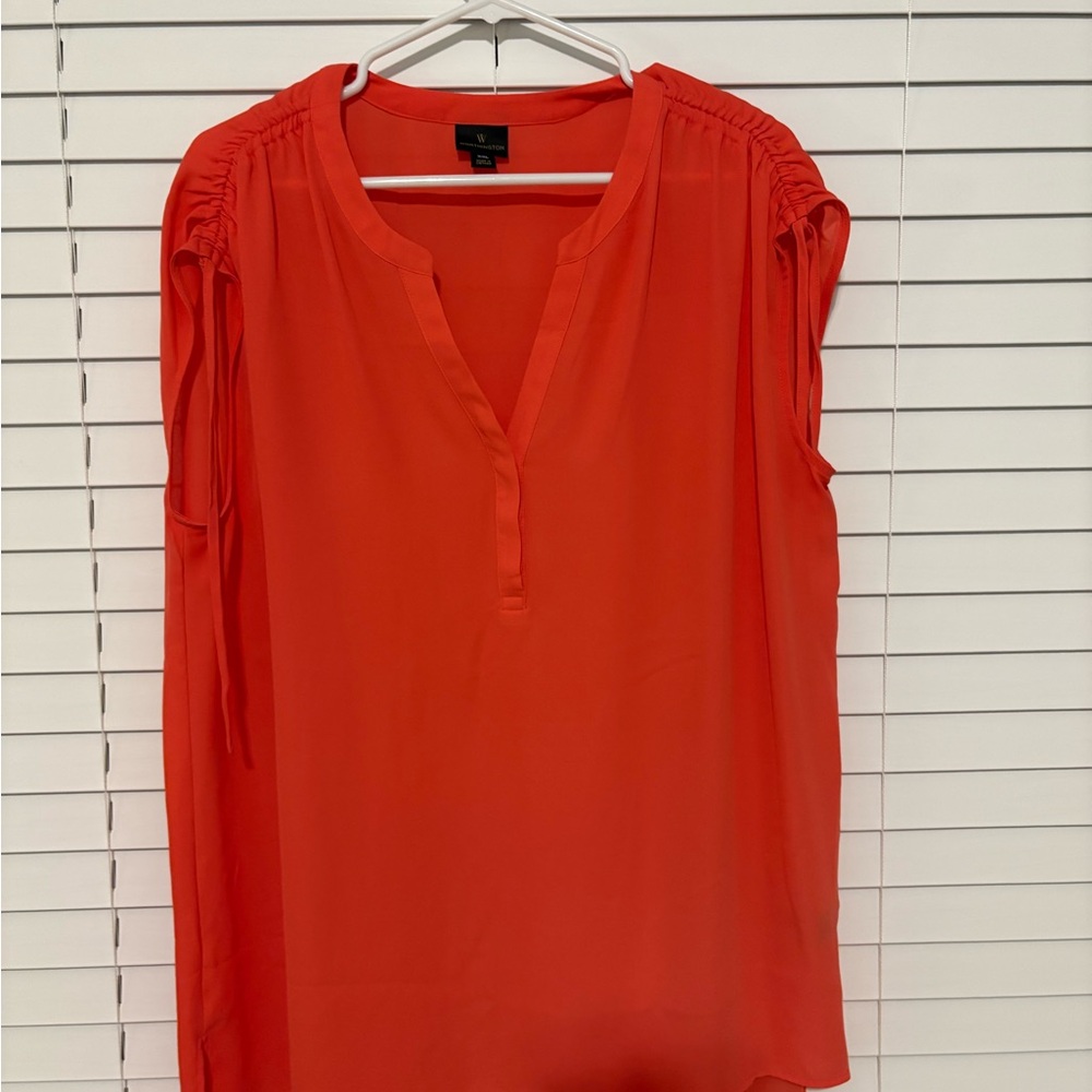 Worthington Vibrant Red Blouse